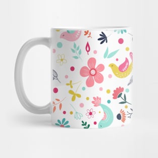 Cute floral birds design Mug